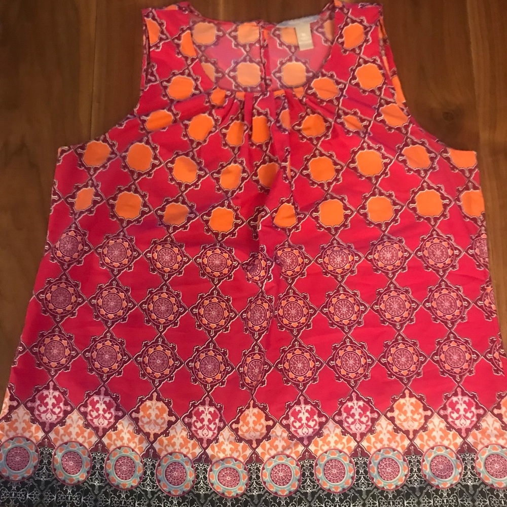 Vibrant pink sleeveless
